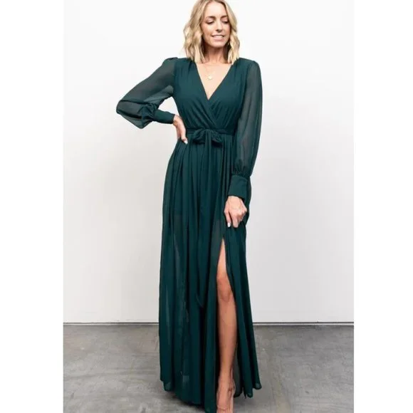 Baltic Born Regal Green Maxi Dress NWOT - Picture 1 of 11